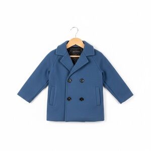 Blue wool Double-Breasted Kids Jacket size 3